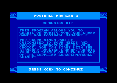 Football Manager 2 - Expansion Kit 